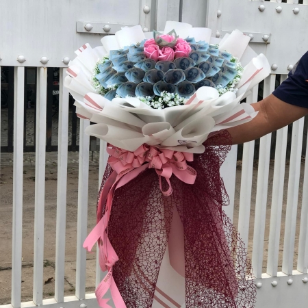 bó hoa tiền 20k đẹp 